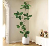 SWENEEN Grand Ficus Artificiel avec Pot De Fleurs, Arbre Tropical Artificiel À Poser Au Sol, 1,6 M/1,8 M, Aspect Réaliste Au Toucher, Plante D'Intérieur Artificielle De Grande Ta,B High 180cm