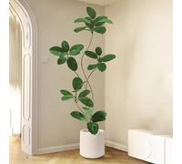SWENEEN Grand Ficus Artificiel avec Pot De Fleurs, Arbre Tropical Artificiel À Poser Au Sol, 1,6 M/1,8 M, Aspect Réaliste Au Toucher, Plante D'Intérieur Artificielle De Grande Ta,A High 180cm