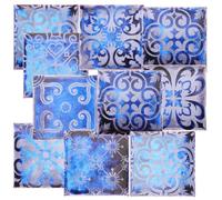 SWETRACE 10 Pièces Carreaux Adhésif la Cuisine Vintage en Pvc Autocollant Mural Facile à Appliquer et Étanche pour Décoration Intérieure Salon Cuisine