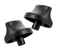 SWETRACE 2 Pièces Capuchon de Bouton Minuterie Rotatif en Plastique Noir | Accessoire de Remplacement, Usage Commercial et Domestique, Réglage Facile, Léger, pour Panneau de Commande
