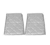SWETRACE 2 Pièces Housse de Congélateur Coffre Argentée, Aluminium, Aimants | Feuille Réfléchissante, Couche Imperméable, Pose Facile, Fixation Sûre, pour Couvercles de Congélateur et Mini Frigos