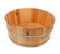 SWETRACE Bac en Bois Massif pour Bain de Pieds Seau de Spa pour Trempage Produits de Nettoyage