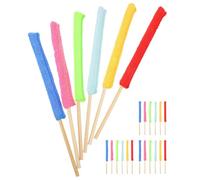 SWETRACE Bâtonnets de Détail en Fibre Ultra-Fine pour Fête Estivale 24pcs Outil de Nettoyage des Stores Manche Confortable, pour Maison et Voiture