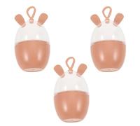 SWETRACE Boîte de Rangement pour Organiser Œufs de Maquillage pour Éponges à Maquillage 3pcs en Plastique Léger et Pratique Couvercle Transparent Maison
