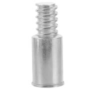 SWETRACE Embout Fileté de Manche à Balai en Alliage D'aluminium Argenté 25mm Diamètre, Connecteur Robuste pour Tige en Fer, Adapté à Diverses Occasions et Têtes de Balai