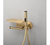 SWHC Douchette Toilette WC, Douchette WC Kit Complet avec Porte Papier Toilette Bidet Toilette Douchette pour L'hygiène Personnelle Quotidienne 3 Fonctions Pulvérisateur de Bidet à Main