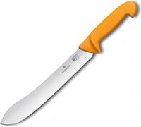 Swibo, couteau de boucher, 25cm, droit, orange, étui libre-service