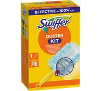 Swiffer Kit de démarrage Aimant à poussière (1 Manche + 7 recharges) Capture et retient jusqu'à 3 Fois Plus de poussière et de Poils qu'un plumeau Ordinaire