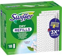 SWIFFER 677226 - Chiffons DE plancher Swiffer DRY RECHARGES, 18 pièces