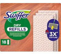 SWIFFER 677325 - SWIFFER RECHARGES SÈCHES chiffons bois + parquet, 18 pcs
