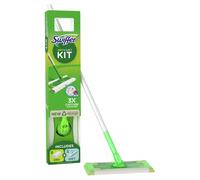 Swiffer Balai Attrape-Poussière Kit De Démarrage Avec 1 Balai, 8 Lingettes Sèches Et 3 Lingettes Humides Pour Sols