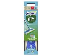 Swiffer Balai Attrape-Poussière, Kit De Démarrage, Lingettes Sèches Et Humides Pour Le Parquet Inclut : 1 Balai, 6 Lingettes Humides
