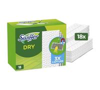 Swiffer Recharges Lingettes Sèches pour Balai Attrape-Poussière, 36 Lingettes (2 x 18)