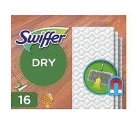Swiffer Balai Attrape-Poussière Recharges Lingettes Sèches, 192 Lingettes Nettoyantes (12x16), Attrape Et Retient 3 Fois Plus De Poussière, Saleté Et Poils Qu’Un Balai Classique