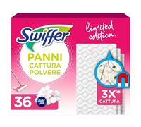 Swiffer Dry Rosa, Recharges microfibre attrape-poussière, 36 chiffons, maxi | Capture 3 fois plus de poussière et de poils d'animaux/poils par rapport au balai traditionnel, excellent et sûr pour tous