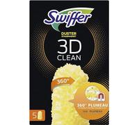 Swiffer Duster Plumeau Nettoyage 3D 360, Attrape Et Retient La Poussière, Recharges, 5 Unités