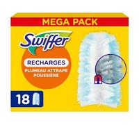Swiffer Duster Plumeau Recharges, 18 Unités, Capture Poussière, Saleté, Poils et Allergènes, même dans Les Coins Difficiles, Rapide et Efficace, Manche Vendu Séparément