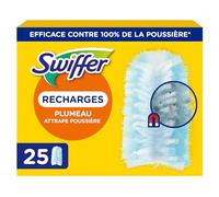 Swiffer Duster Plumeau Recharges x25 | 25 unités. Capture poussière, saleté, poils, allergènes. Efficace contre 99.9% poussières.