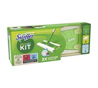 Swiffer Kit de démarrage pour balai 2-en-1 avec 8 lingettes sèches + 3 lingettes humides