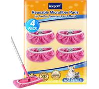 Swiffer Lot de 4 serpillères s en microfibre pour balai Swiffer - Lavables - Pour nettoyage humide et sec - Pour le nettoyage
