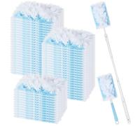 Swiffer Lot de 52 recharges d'aimants à poussière jetables pour Swiffer Duster, pour nettoyer la poussière, le pollen, les cheveux (50 lingettes + 2 poignées, bleu)