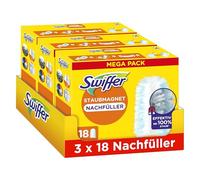 Swiffer Lot de 54 lingettes pour plumeau | Attrape la poussière, la saleté et les poils, idéal pour les meubles, les coins et les endroits difficiles à atteindre.