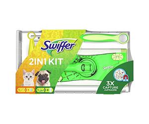 Swiffer Pack édition limitée (1 balai + 8 recharges pour balai + 1 manche de plumeau attrape-poussière + 1 recharge de plumeau)