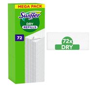 Swiffer Reinigungspad Bodenwischer Dry Nachfülltücher 72, Ustensiles de nettoyage, Blanc