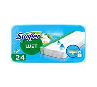 Swiffer 8006540719350 WET Lingettes humides pour sols en microfibres, 24 lingettes
