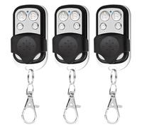 Swiftctrl 3 Pièces Telecommande Universelle Portail Compatible 433 MHz pour porte de garage, Télécommande Portail Garage sans Fil à 4 Boutons pour Porte de Garage et Voiture