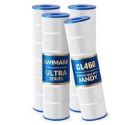 Swimara Lot de 4 cartouches de filtre de piscine CV460 améliorées, compatibles avec Jandy V460, tissu robuste de 141,7 g pour une filtration et une durabilité supérieures, remplace PJAN115