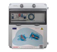 Swimhome Tableau électrique pour Piscine avec transformateur 100 W CA et télécommande on/Off