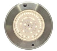 SWIMHOME Warmpool Spot LED mini piscine extra-plat, résine, acier inoxydable, blanc chaud 3 000 K, Ø11 cm, 6 W, 12 V CA