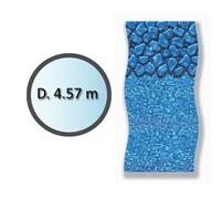 swimline - liner boulder forme ronde d.4.57m pour piscine hors sol - li1548sbo