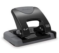 Swingline Lot de 6 perforatrices à 2 trous, SmartTouch avec guide des bords, capacité de perforation de 20 feuilles, faible force requise, noir/gris (74135CS)