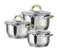 Swisgold Set de 3 Marmites 16-18-20cm Argent