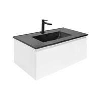 Swiss Aqua Technologies - Ensemble meuble avec vasque et mitigeur - SAT - B-WAY 1 - 79x30x45 - Blanc