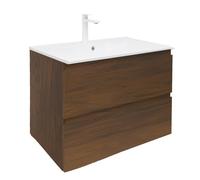 Swiss Aqua Technologies - Ensemble meuble avec vasque et mitigeur - SAT - B-Way - 99x50x45 - noyer