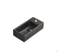 Swiss Aqua Technologies - Lave-mains suspendu Brevis Noir 40 5 × 20 5 × 10 5 cm trou de robinetterie à droite (SATBRE4020SRBKM)