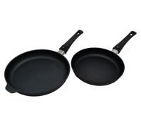 Swiss Diamond XD602ID Lot de 2 poêles 24 cm et 28 cm pour induction de gaz antiadhésifs diamantés avec poignée amovible