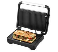 SWISS HAUS Panini Grill 1600W Collection Zermatt Glacier SH-PG2228 Cuisine | Gril panini 1600W antiadhésif sans PFAS, thermostat automatique, poignée Cool Touch, bac récupérateur de graisse inclus.