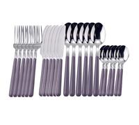 Swiss Haus – Set de 24 couverts de table SH-CTS24T – Acier inoxydable, bords lisses – Violet