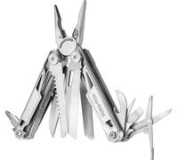 Swiss+Tech Pince multifonctions 16-en-1 Acier inoxydable Outil d'extérieur Argent