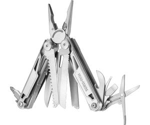Swiss+Tech Pince multifonctions 16-en-1 Acier inoxydable Outil d'extérieur Argent