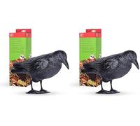 SWISSINNO Corbeau Répulsif Anti-Pigeons - Effaroucheur d’Oiseaux Visuel - Solution Durable et Discrète pour Balcons et Jardins - Aucun Entretien Nécessaire (Lot de 2)