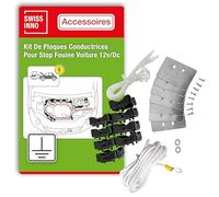 SWISSINNO Kit de Plaques de Masse pour la Défense de la Voiture Contre les Martres Haute Tension - 45 pcs Profi Set pour le Compartiment Moteur en Plastique, Adapté pour Marten Repellent Free Set, DIY