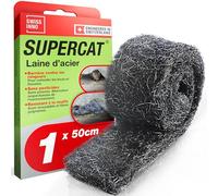 SWISSINNO Laine d’Acier INOX Anti rongeurs Anti-Intrusion - 1 x 50 cm | Grille Anti-Rat, Anti-Souris , Bouchage trous, grillage anti intrusion, rats souris fouines insectes, usage maison, 1 pièce