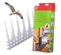 SWISSINNO Pics Anti-Pigeons - Répulsif Oiseaux Humanitaire - 3 Segments de 33 cm - Fixation Silicone ou Clips - Protection Discrète et Durable