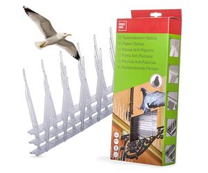 SWISSINNO Pics Anti-Pigeons - Répulsif Oiseaux Humanitaire - 3 Segments de 33 cm - Fixation Silicone ou Clips - Protection Discrète et Durable