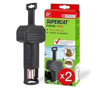 SWISSINNO Piège à campagnols Pro SuperCat - Piège Efficace pour Rats des Champs et campagnols, Mécanisme breveté, Facile à Installer, Réutilisable | 2X Pièges